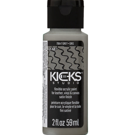 kicks studio flexible shoe acrylic paint gray