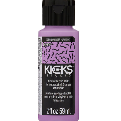 kicks studio flexible shoe acrylic paint lavender
