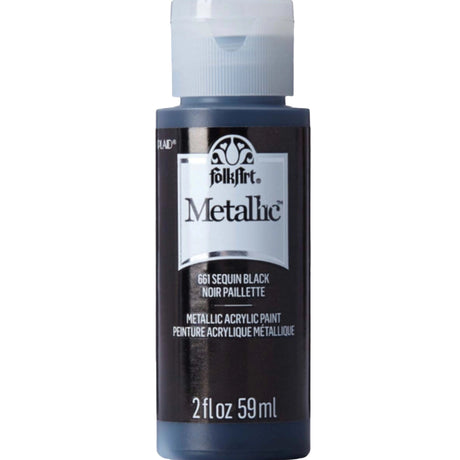 metallic acrylic paint sequin black