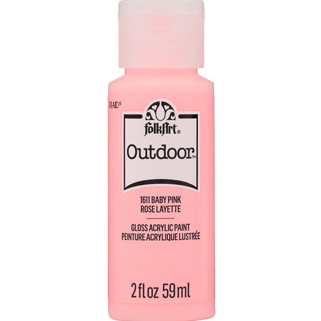 outdoor acrylic paint baby pink