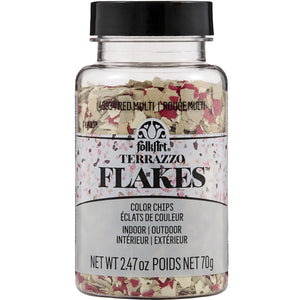 FolkArt Terrazzo Flakes - Red Multi