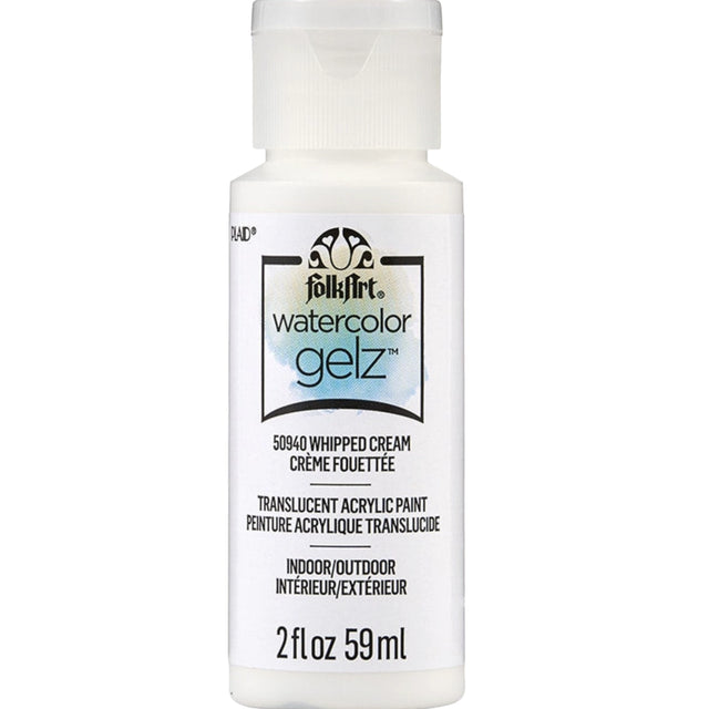 watercolor gelz acrylic paint whipped cream