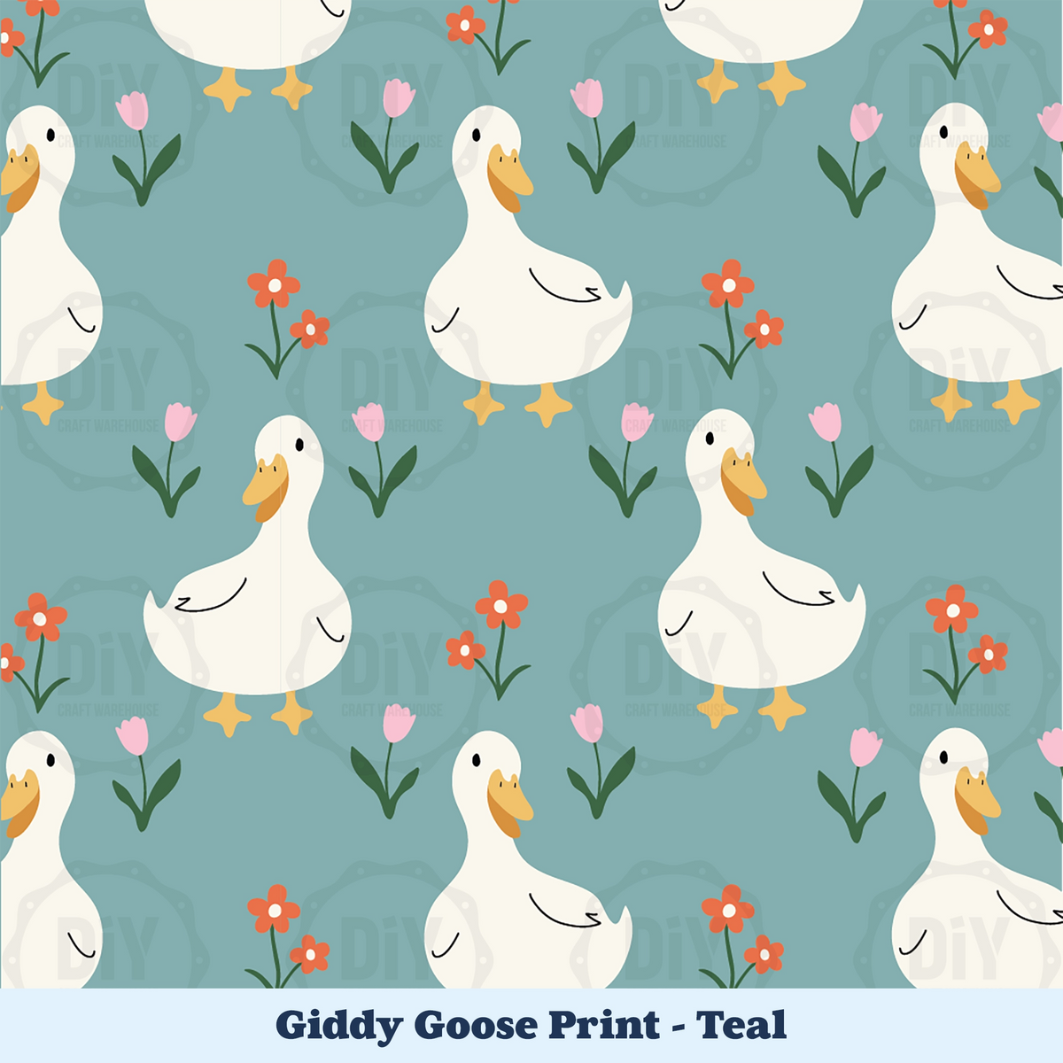 Giddy Goose Sublimation Transfer - Teal | DIY Craft Warehouse