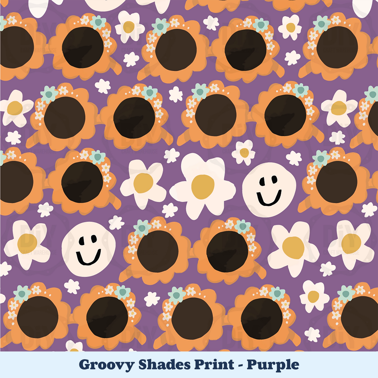 Groovy Shades Sublimation Transfer - Purple