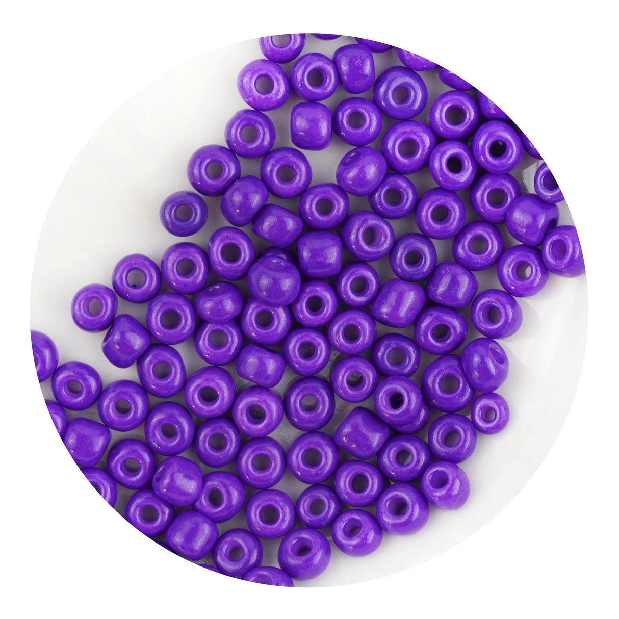 Glass Seed String Beads - Purple