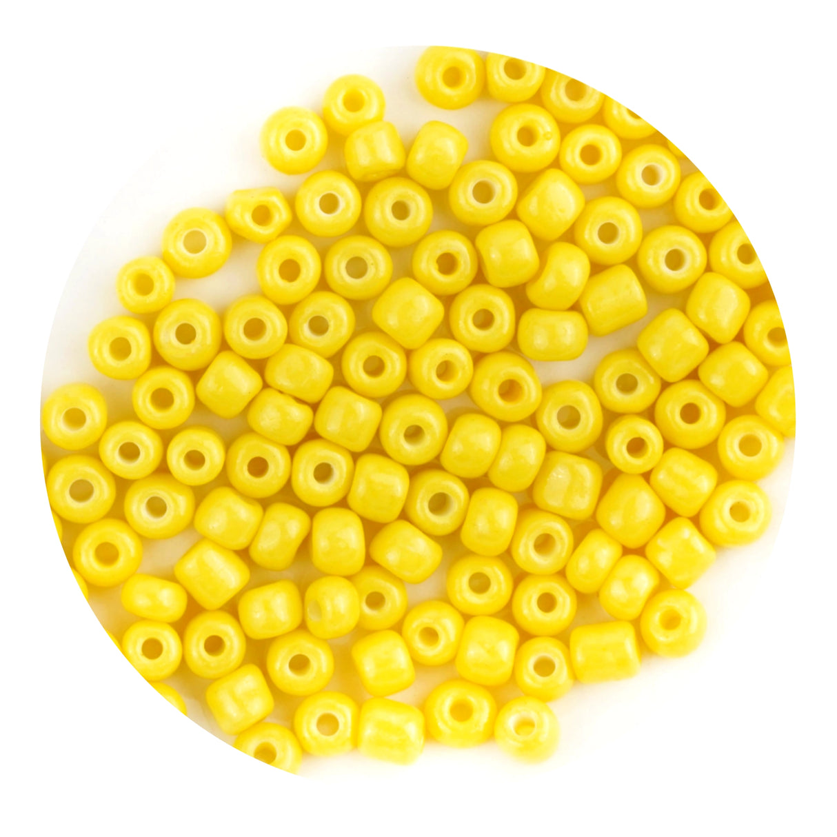Glass Seed String Beads - Yellow