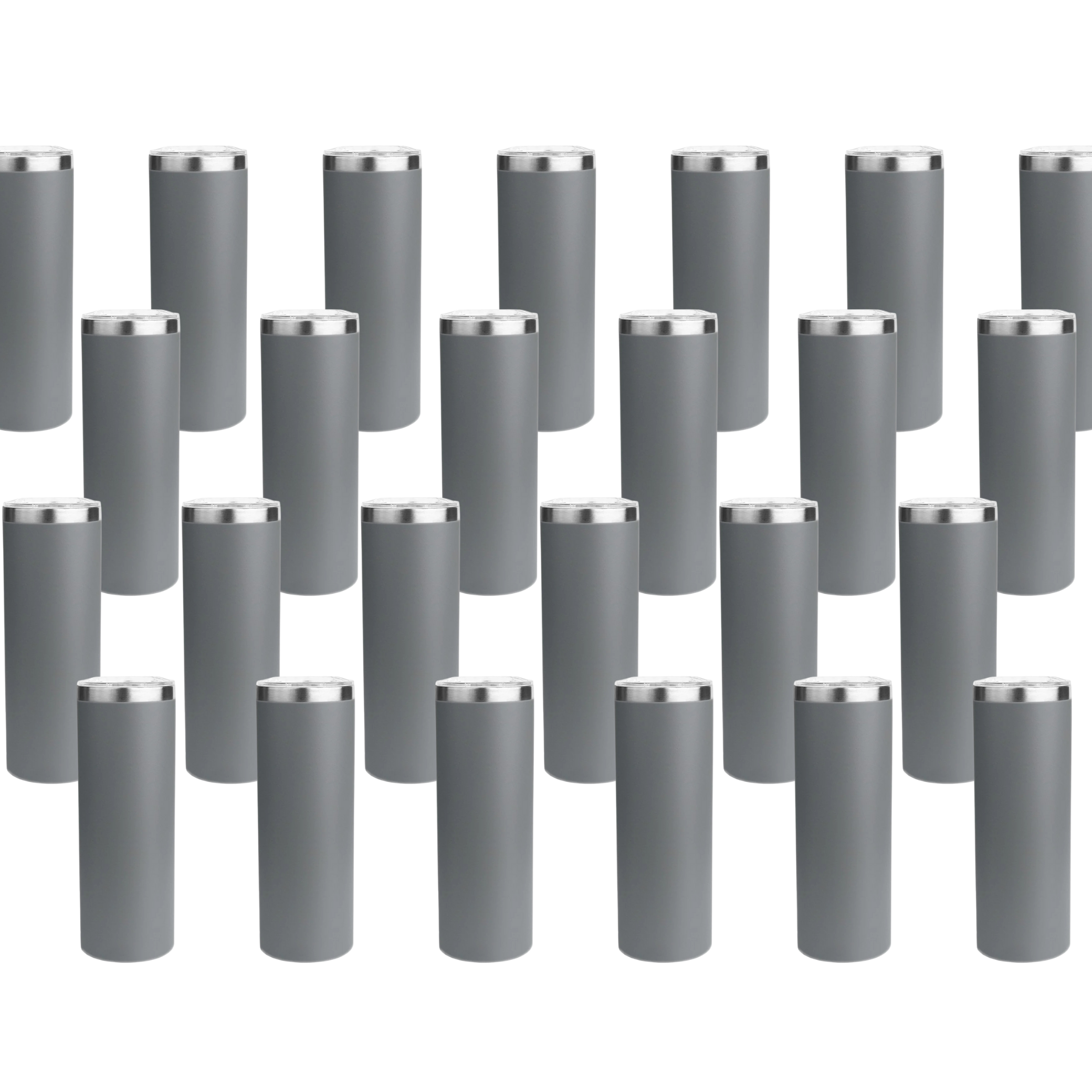 Master Maker Crafts -  20 oz Tall Skinny Tumbler - Gray (25 Piece CASE) | Master Maker Crafts - Wholesale Craft Supplies - Fast Shipping from Ohio DIY Craft Warehouse