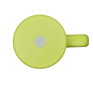 handled travel mug modern matte lime