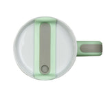 handled travel mug standard glossy light green