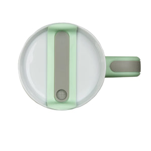 handled travel mug standard glossy light green