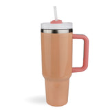 handled travel mug standard glossy orange