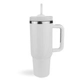 Handled Travel Mug Standard Glossy - White