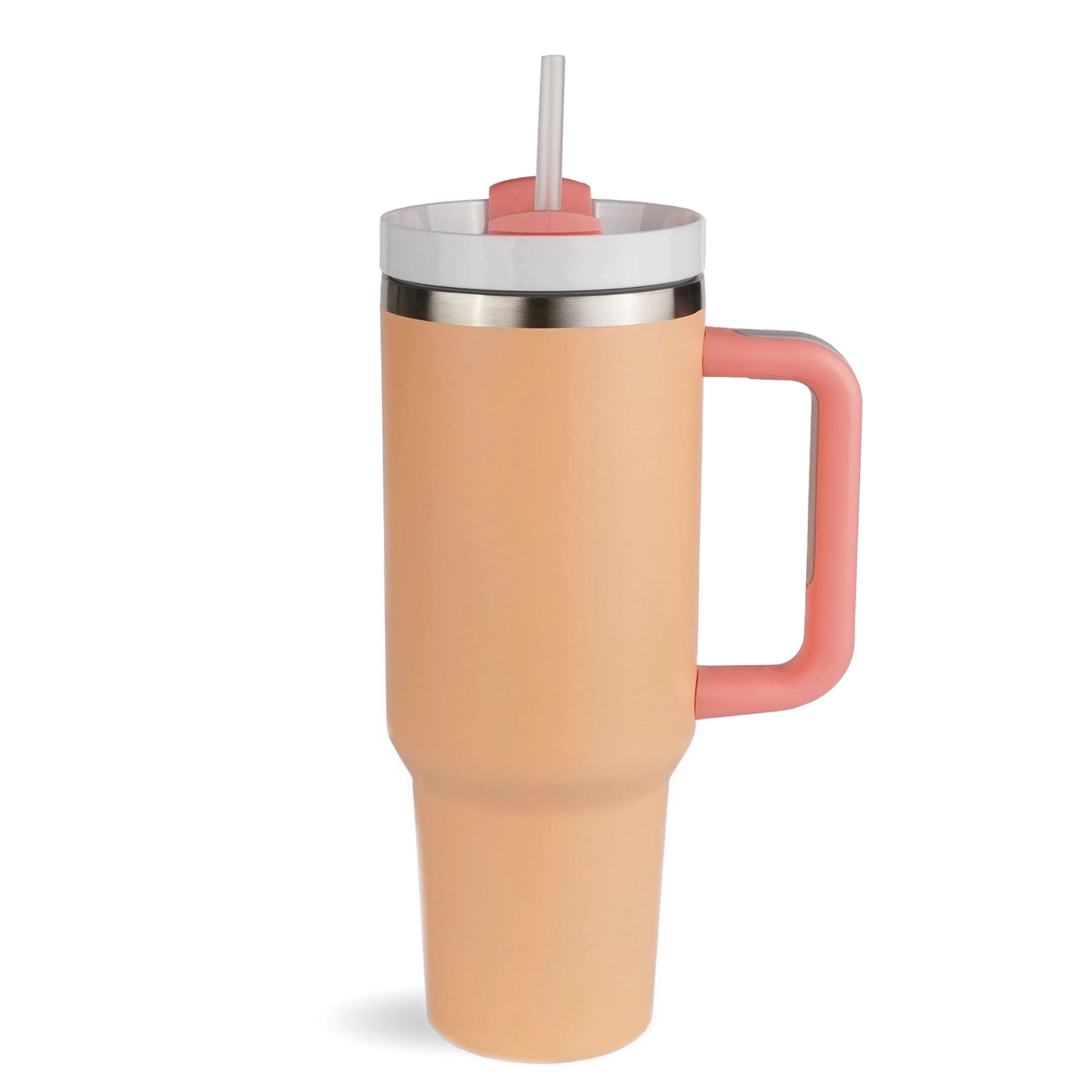 handled travel mug standard matte orange