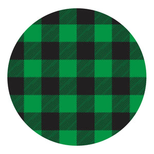 Heat Transfer Vinyl Plaid HTV - Black & Green