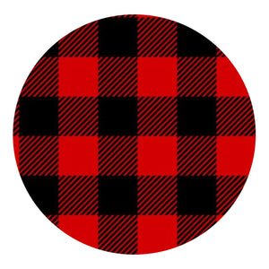 Heat Transfer Vinyl Plaid HTV - Black & Red