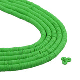 heishi surfer friendship beads bright green