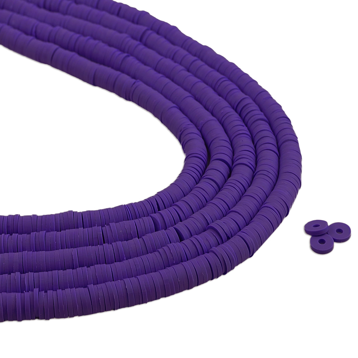 heishi surfer friendship beads enchanted purple