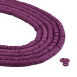 heishi surfer friendship beads grape purple