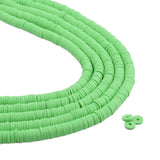 heishi surfer friendship beads sage green