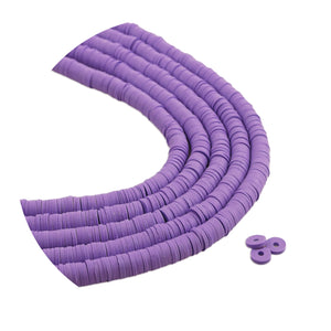 Heishi Surfer Friendship Beads- Wisteria Purple