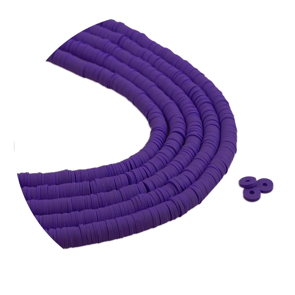 Heishi Surfer Friendship Beads - Enchanted Purple