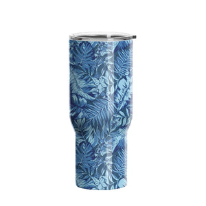 hydro sublimation transfer paper blue tropic leaves