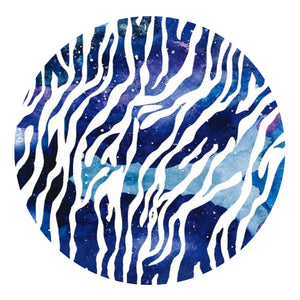 hydro sublimation transfer paper blue zebra print