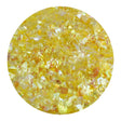 iridescent fractured flakes yellow