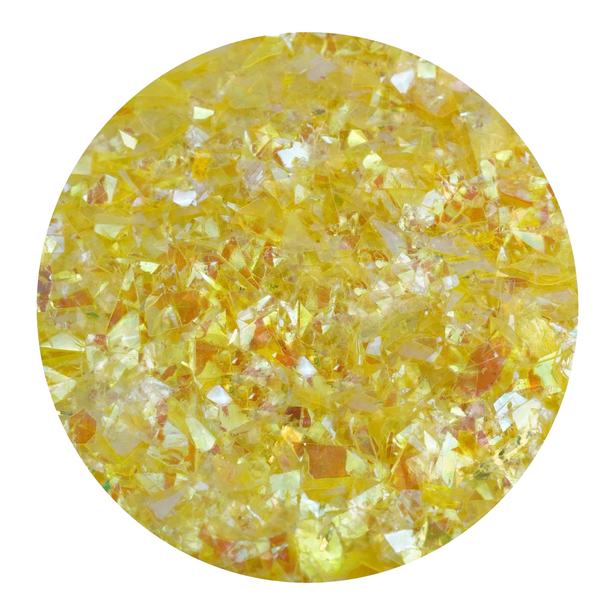 Iridescent Fractured Flakes - Yellow