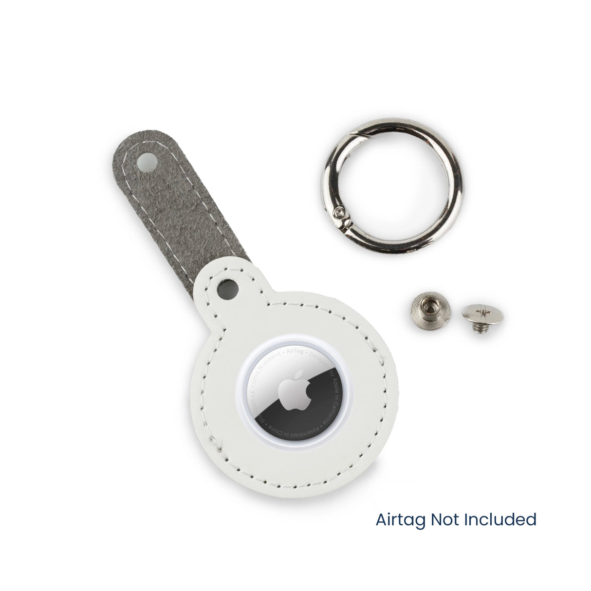 key chain air tag holder round shape