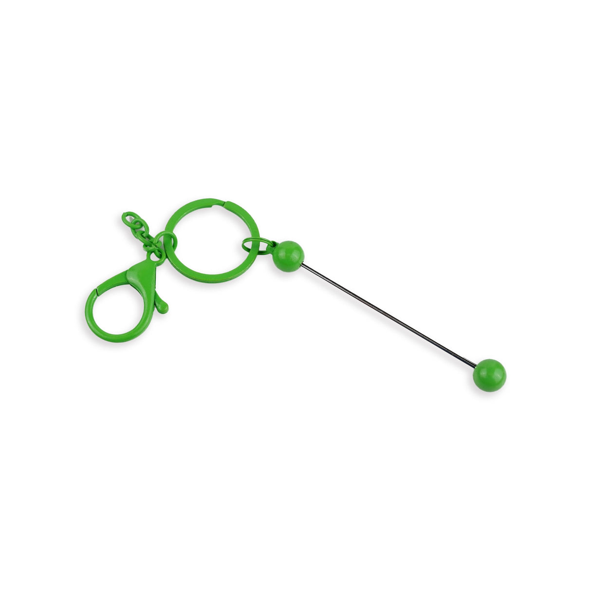 Keychain Bead-Able with Lobster Claw - Green