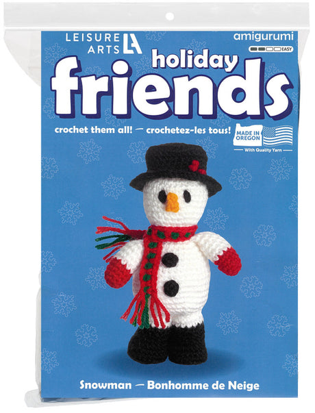 crochet kit friends snowman