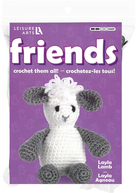 crochet kit friends lamb