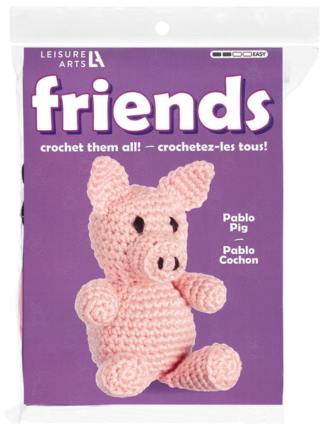 crochet kit friends pig