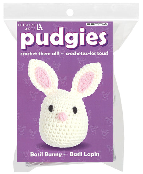 crochet kit pudgies basil bunny