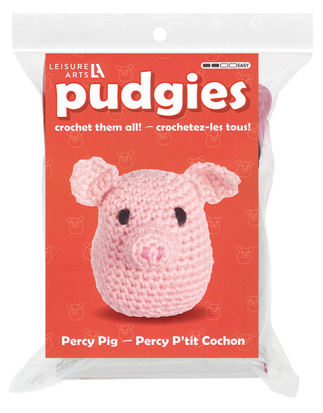 crochet kit pudgies percy pig