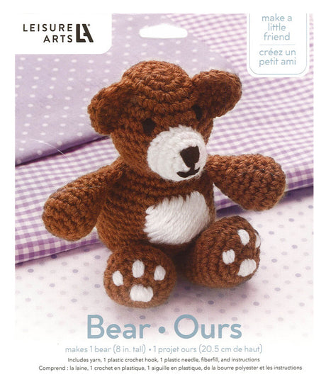 crochet kit little friends bear