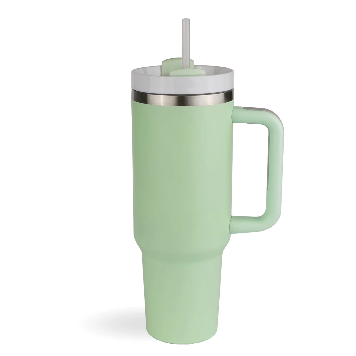 Handled Travel Mug Standard Matte - Light Green