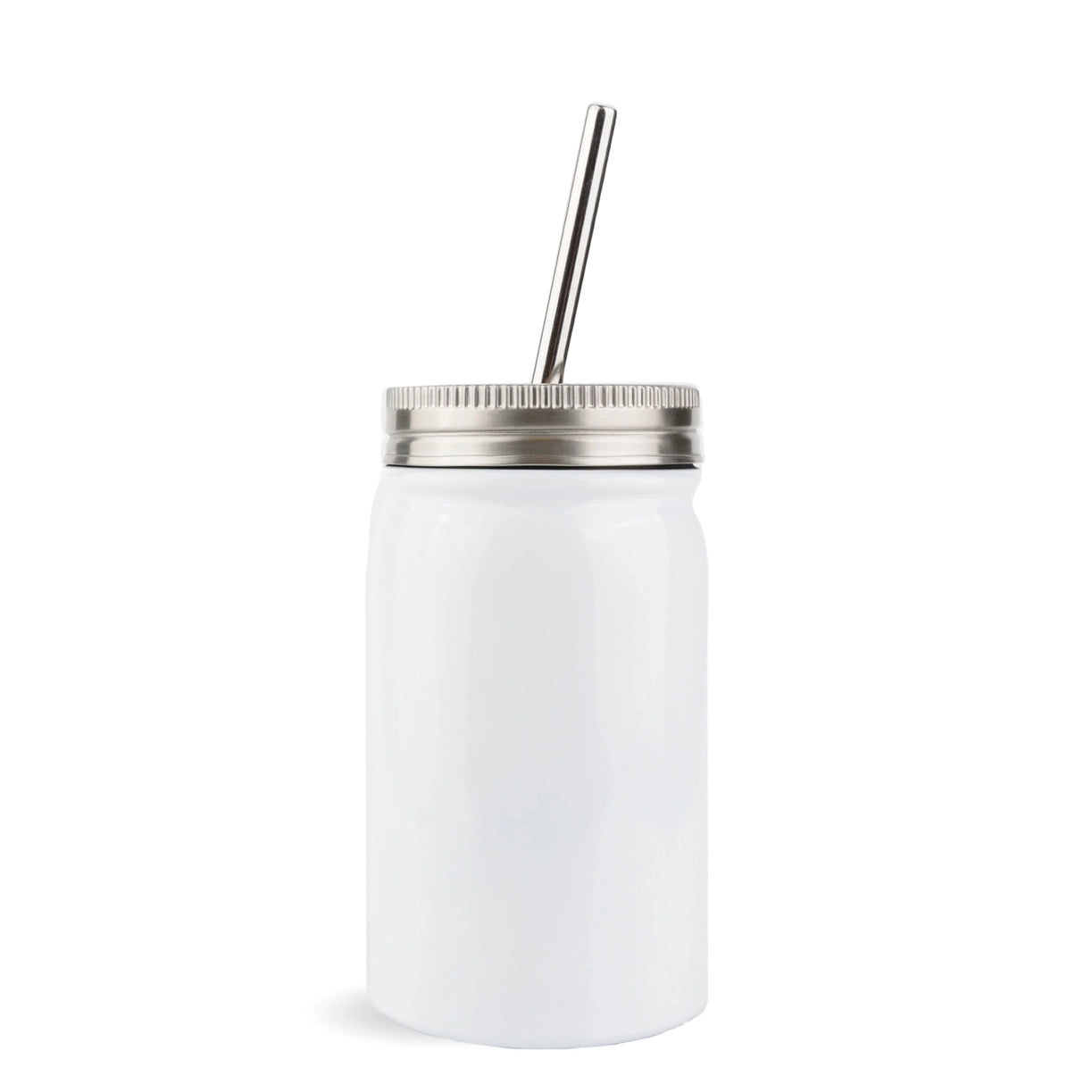 mason jar stainless steel white gloss