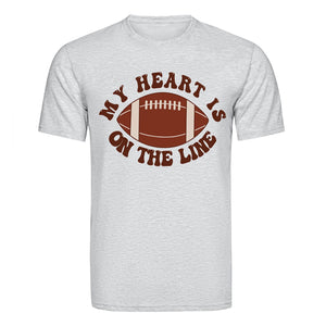 DTF Heat Transfer - My Heart Football