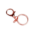 lobster clasp with key ring rose gold