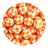 Master Maker Crafts -  Silicone Bead Round - Orange Gingham (5 Beads - 15mm) | Master Maker Crafts - Wholesale Craft Supplies - Fast Shipping from Ohio DIY Craft Warehouse