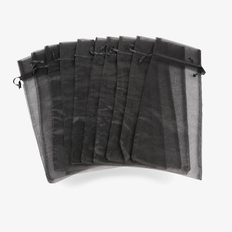 organza bags black