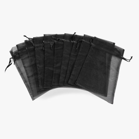 organza bags black