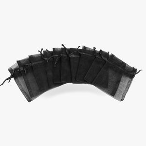 organza bags black