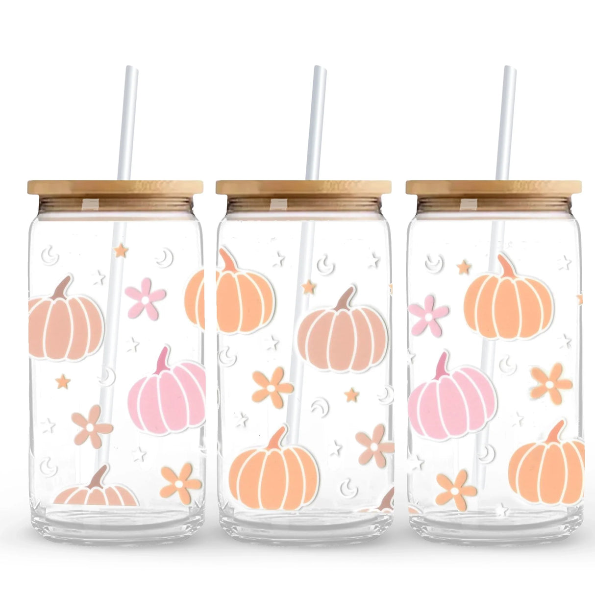 UV DTF Wrap - Pastel Pumpkins