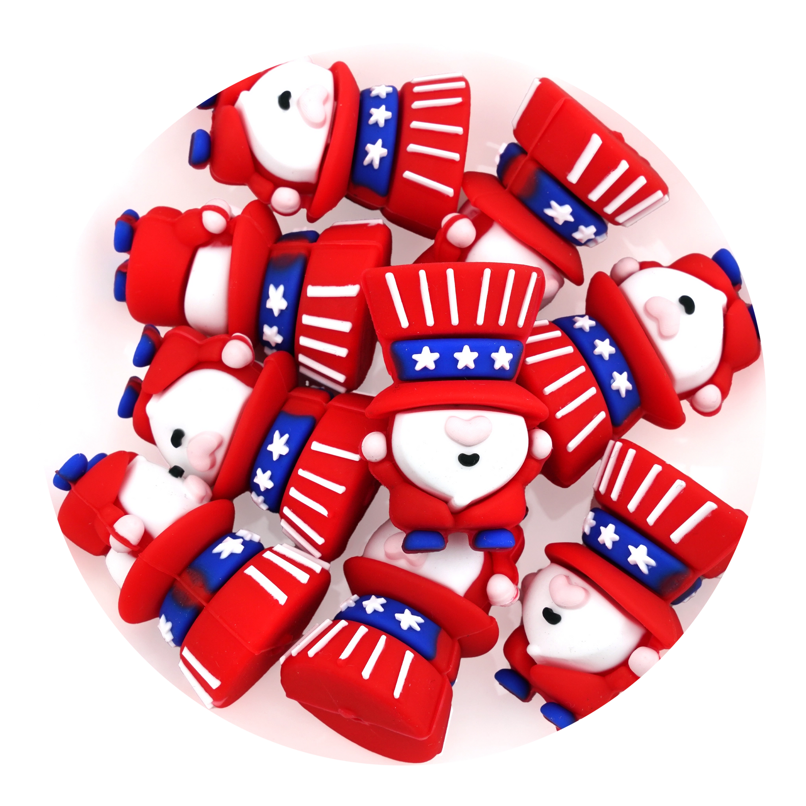 Patriotic Silicone Focal Beads (Americana) | Master Maker Crafts - Wholesale Craft Supplies - Fast Shipping from Ohio