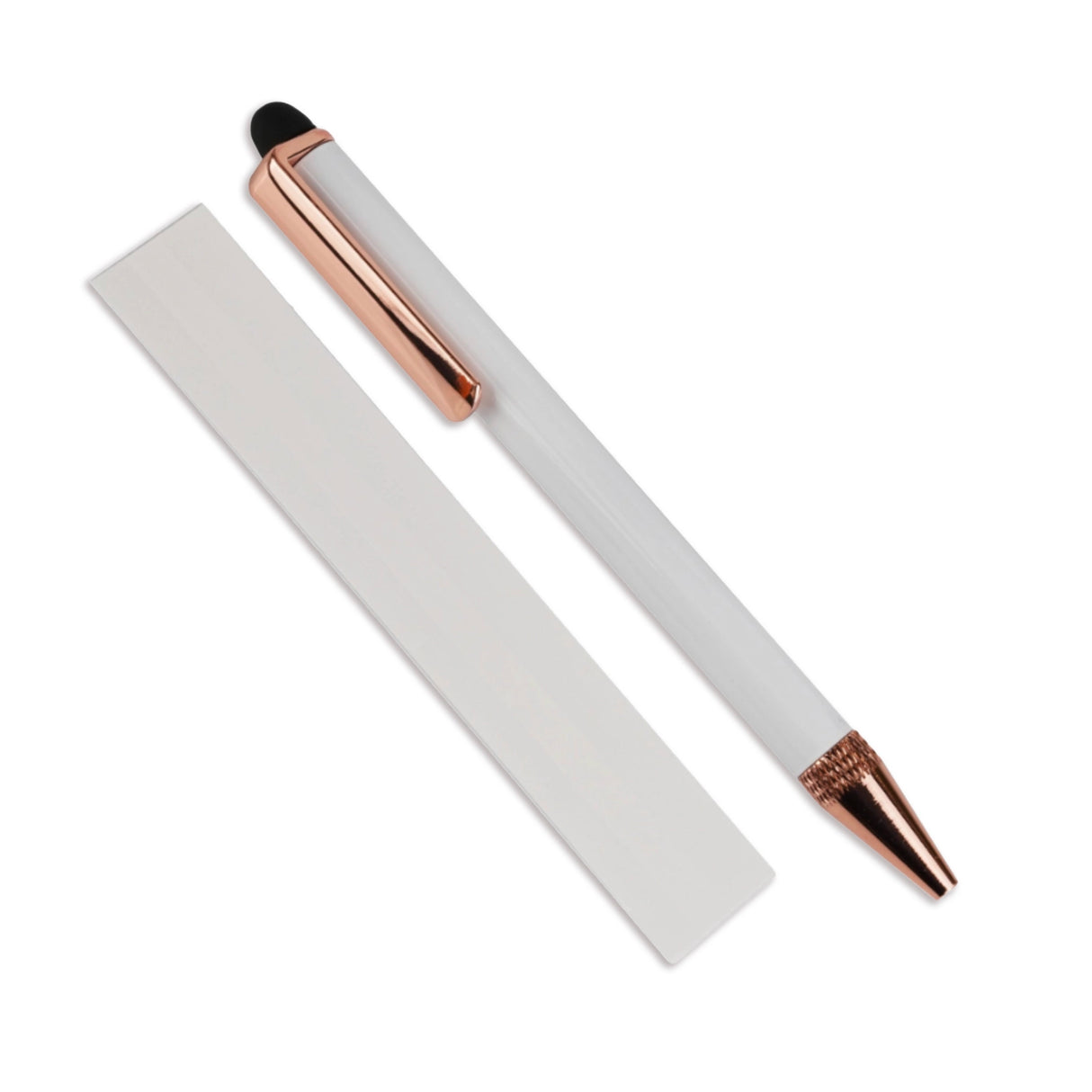 pen sublimation blank stylus white rose gold