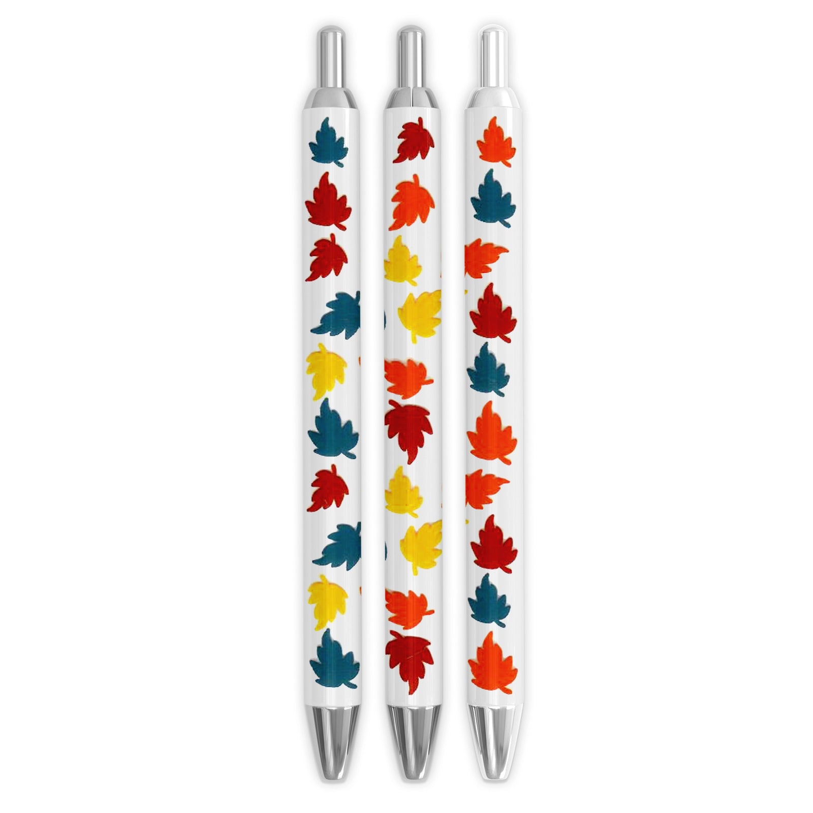 Master Maker Crafts -  UV DTF Pen Wrap Only - Autumn Leaves 5 Decals 4.25