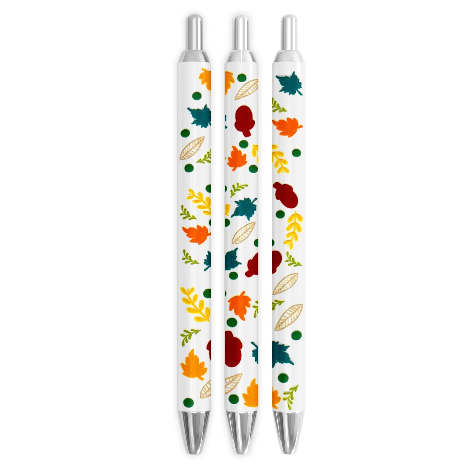 Master Maker Crafts -  UV DTF Pen Wrap Only - Harvest Leaves 5 Decals 4.25